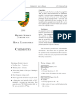 Chemistry: 2019 Higher School Certificate Mock Examination