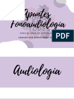 Apuntes Fonoaudiología Audio-Vestibular 2.0