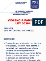 Violencia Familiar LEY 30364: Luis Antonio Rioja Espinoza