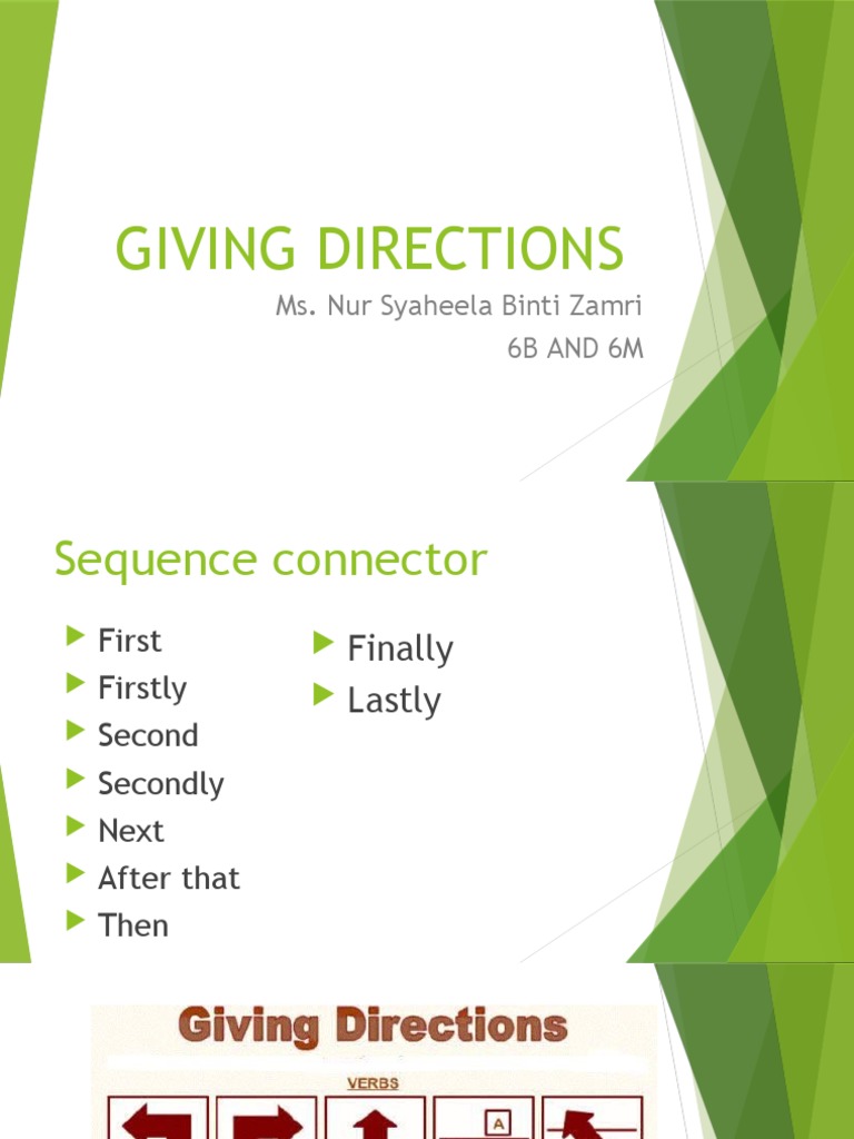 Step-by-Step Directions Guide | PDF