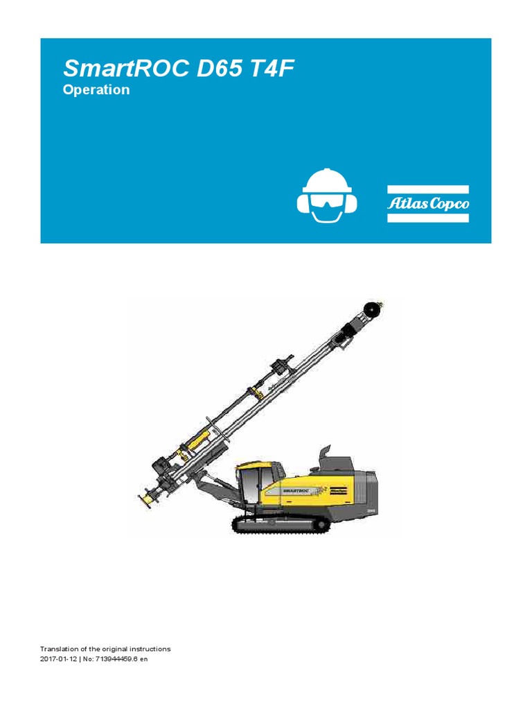 SmartROC D65 T4F Operation Manual | PDF | Drilling Rig | Engines
