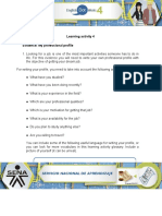 Learning Activity 4 Evidence: My Professional Profile