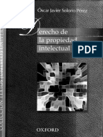 Derecho de La Propiedad Intelectual by Solorio Perez, Óscar Javier