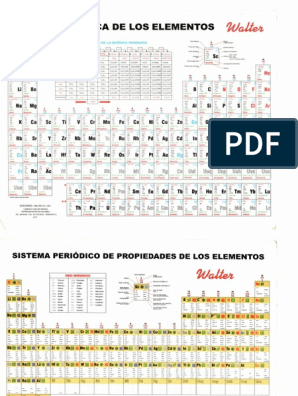 Tabla Periodica Walter | PDF