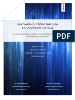 E-government Services Masterthesis