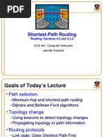 Shortest Path Routing: Reading: Sections 4.2 and 4.3.4