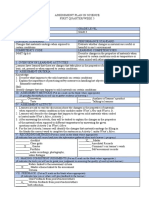 SAMPLE ASSESSMENT 3 PLAN IN SCIENCE 4