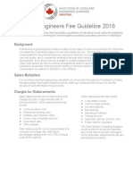 Consulting Engineers Fee Guideline 2018: Background