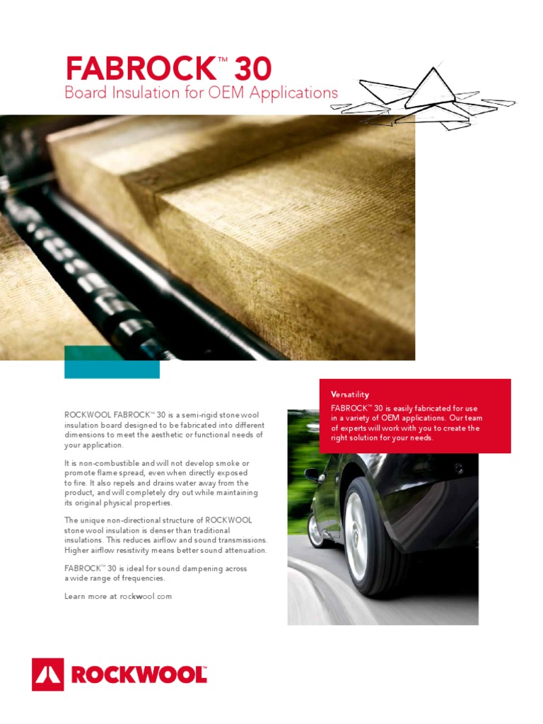 Fabrock 30: Board Insulation For OEM Applications | PDF | Thermal ...