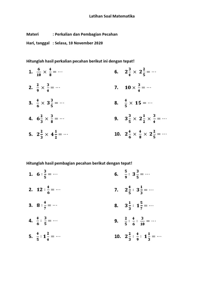 Latihan Matemtik Pdf