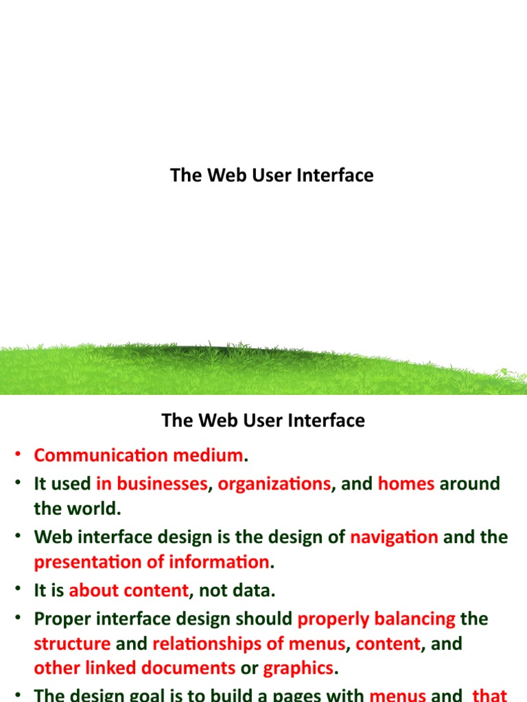Comparing the Web User Interface to the Graphical User Interface: Key ...