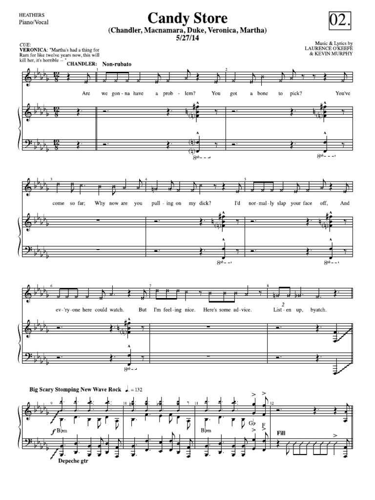 I Say No Heathers Sheet Music Pdf