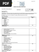 Format For Course Curriculum: Course Level: B.Tech