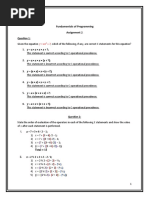 Fundamentals of Programming Assignment 2