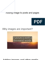 Adding Images To Post or Pages