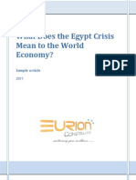 EURION - What Does the Egypt Crisis Mean to the World Economy?