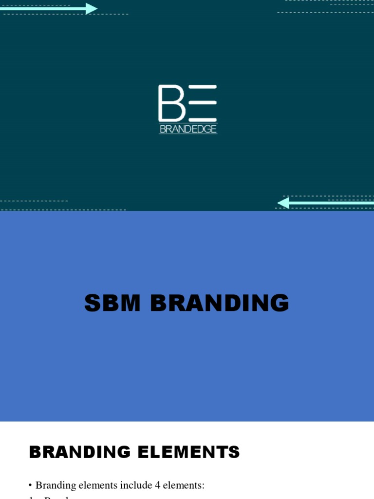 SBM Branding Elements Overview | PDF | Business