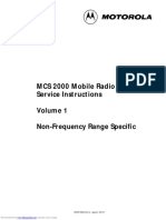 MCS 2000 Mobile Radio Service Instructions Non-Frequency Range Specific