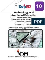 10 TECHNICAL DRAFTING TLE-TD10 - Q2 - Mod1 - PreparingPlanUsingComputer-AidedDrawing - v3