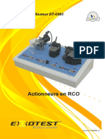 Actionneurs en RCO: Guide de L'utilisateur DT-C003