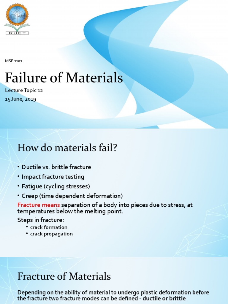 Material Failure Analysis Basics | PDF | Fracture | Fracture Mechanics