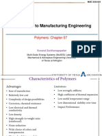 Introduction To Manufacturing Engineering: Polymers: Chapter 07