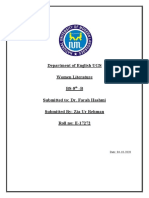 Department of English UGS Women Literature BS-8 - B Submitted To: Dr. Farah Hashmi Submitted By: Zia Ur Rehman Roll No: E-17272