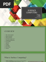 Surface Computing: Presented by