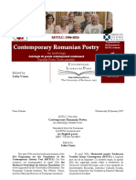 Contempoary Romanian Poetry, 2017. CLP