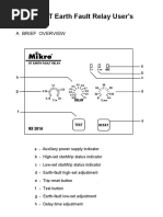 MIKRO NX201A - Earth Fault Relay User - Manual-1