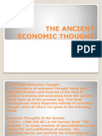 The Ancient Economic Thought