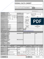 Personal Data Sheet