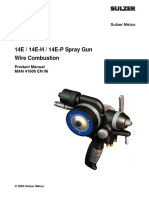 14E / 14E-H / 14E-P Spray Gun Wire Combustion: Product Manual MAN 41606 EN 06