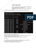 Navigating To The File Using CMD