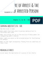Procedure of Arrest & The Rights of Arrested Person: Chapter V, Ss 46 - 60A