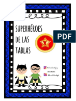 Superhéroes tablas actividad