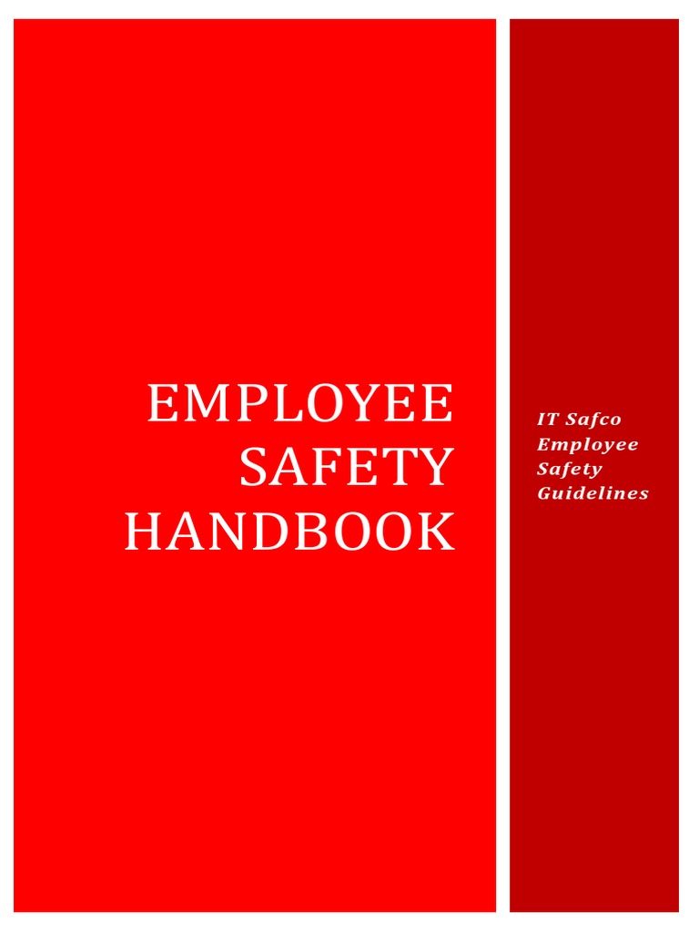 Employee Safety Handbook Example Jan 2014 PDF Forklift Personal