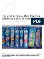 The Wisdom of Less: How Procter & Gamble Can Grow by Shrinking