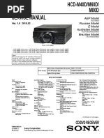 Service Manual: CD/DVD Receiver