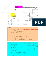 T Beam Analysis: D B F F A