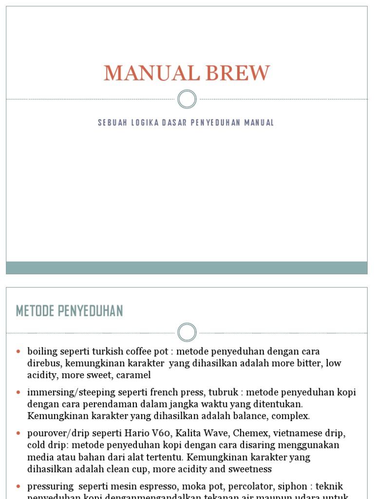 Manual Brewing PDF