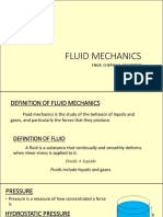 Fluid Mechanics: Engr. Cheryll C. Malibiran