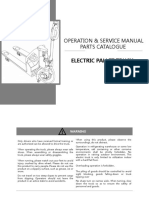 Operation & Service Manual Parts Catalogue: CBD12W Electric Pallet Truck