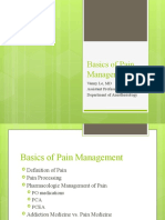 Basics of Pain Management: Vanny Le, MD Assistant Professor Department of Anesthesiology