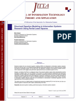 Structural Equation Modeling in Information System