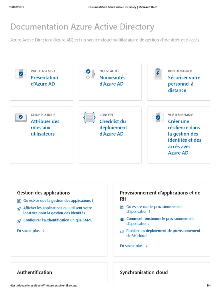 Documentation Azure Active Directory | PDF | Active Directory | Microsoft