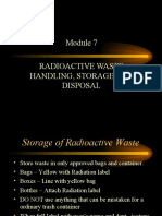 Radioactive Waste Handling, Storage and Disposal