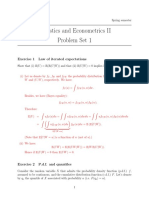 Statistics and Econometrics II Problem Set 1: Exercise 1 Law of Iterated Expectations