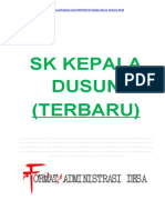 SK Kepala Dusun Terbaru