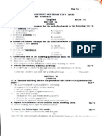 Common First Midterm: Canawe Following Questions